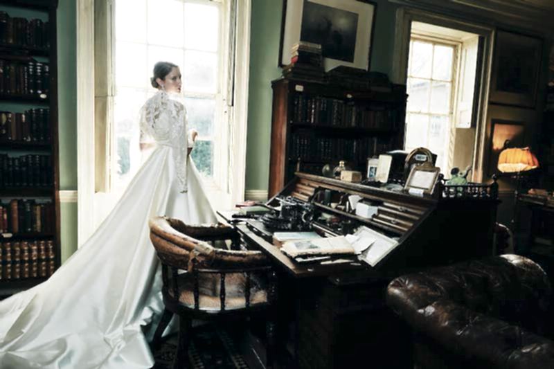 Nude Mesange Zibelene’ is a beautifully clean, ivory wedding dress by London wedding dress designer Phillipa Lepley