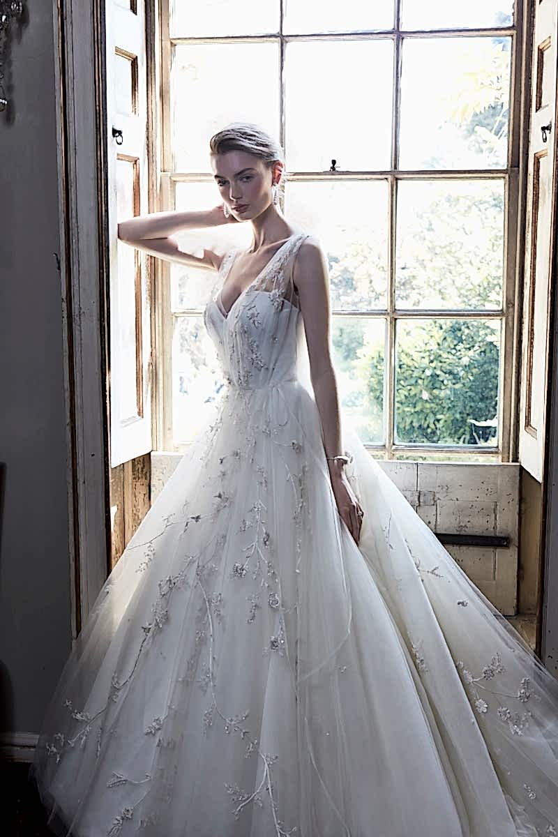 Phillipa Lepley Couture Wedding Dress Designer London_Frothy Flowers