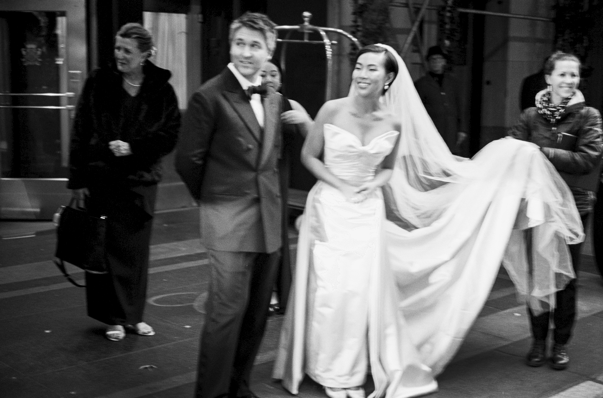 Phillipa_Lepley_Bride_Jessica_Corseted_Strapless_Bow_Wedding_Dress_Bespoke_Overskirt_New_York_City_Wedding