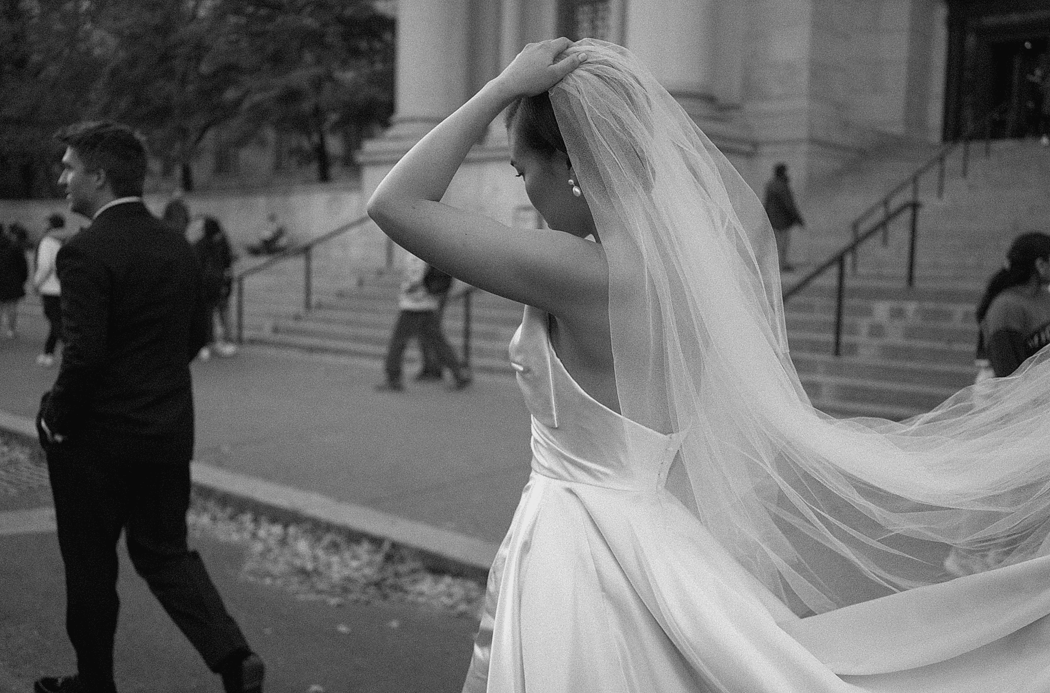 Phillipa_Lepley_Bride_Jessica_Corseted_Strapless_Bow_Wedding_Dress_Bespoke_Overskirt_New_York_City_Wedding
