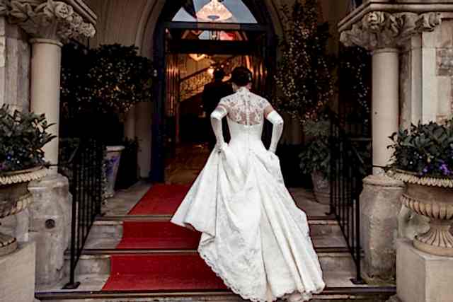 Phillipa_Lepley_Bride_Alice_High_Neck_Lace_Couture_Wedding_Dress_And_Lace_Veil