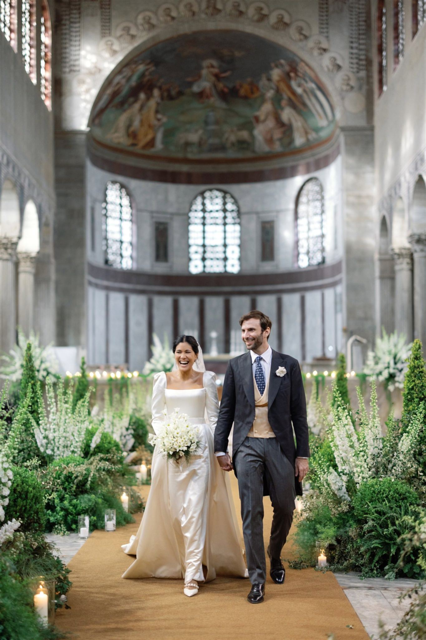 Phillipa_Lepley_Bride_Tosca_Bespoke_Duchess_Satin_Long_Sleeve_Wedding_Dress_with_Square_Neckline_and_Removable_Overskirt_Rome_Wedding