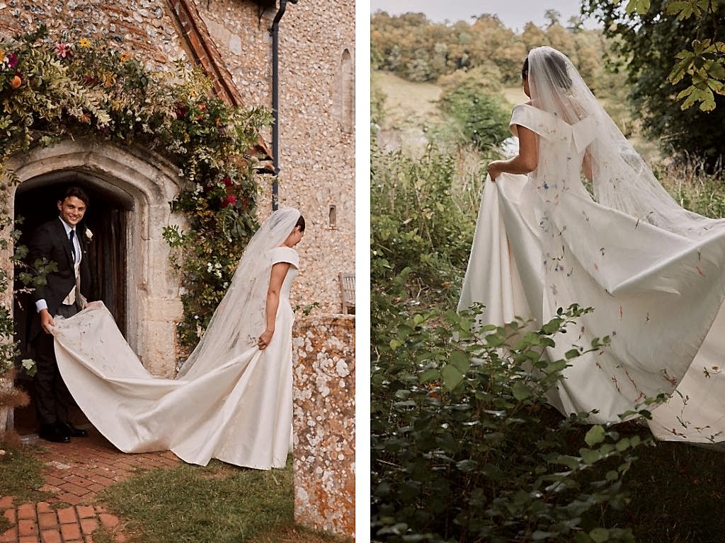 A_Quintessential_English_Country_Garden_Wedding_Phillipa_Lepley_Couture_Wedding_Dress