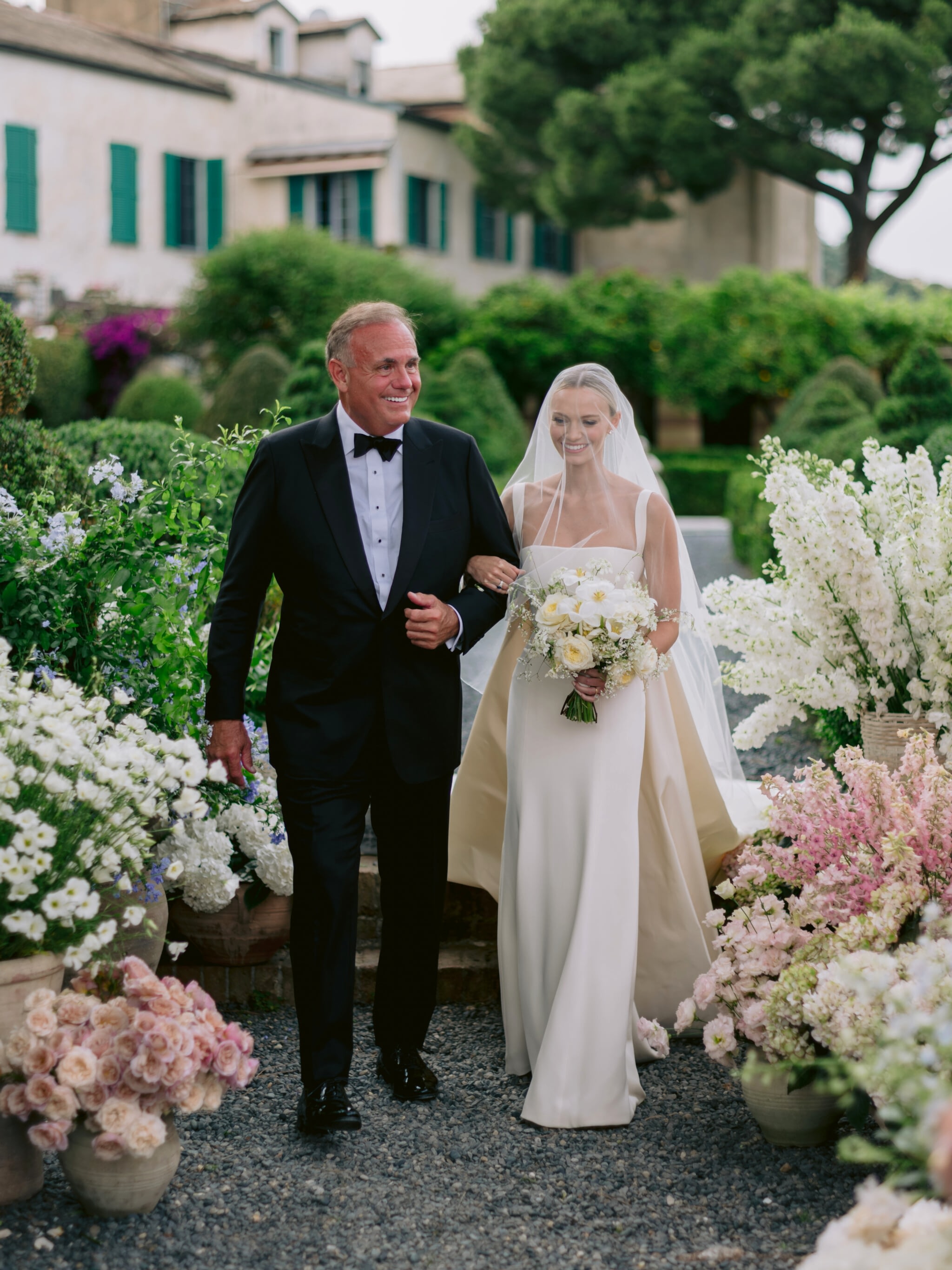 Vogue_Wedding_Phillipa_Lepley_Bespoke_Wedding_Dress_Ivory_Silk_Crepe_Fitted_Gown_With_Detachable_Cape_Portofino_Wedding