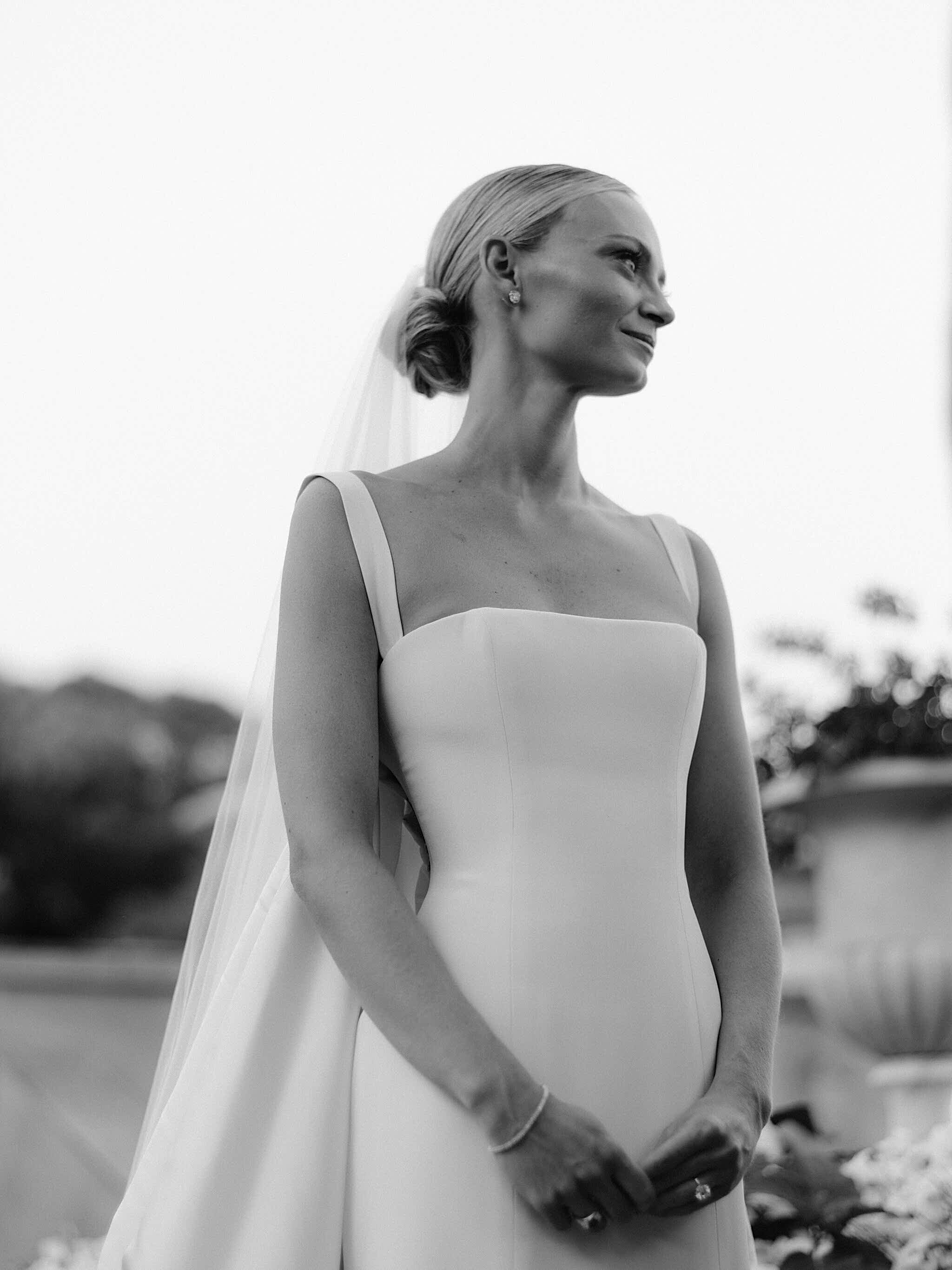 Vogue_Wedding_Phillipa_Lepley_Bespoke_Wedding_Dress_Ivory_Silk_Crepe_Fitted_Gown_With_Detachable_Cape_Portofino_Wedding