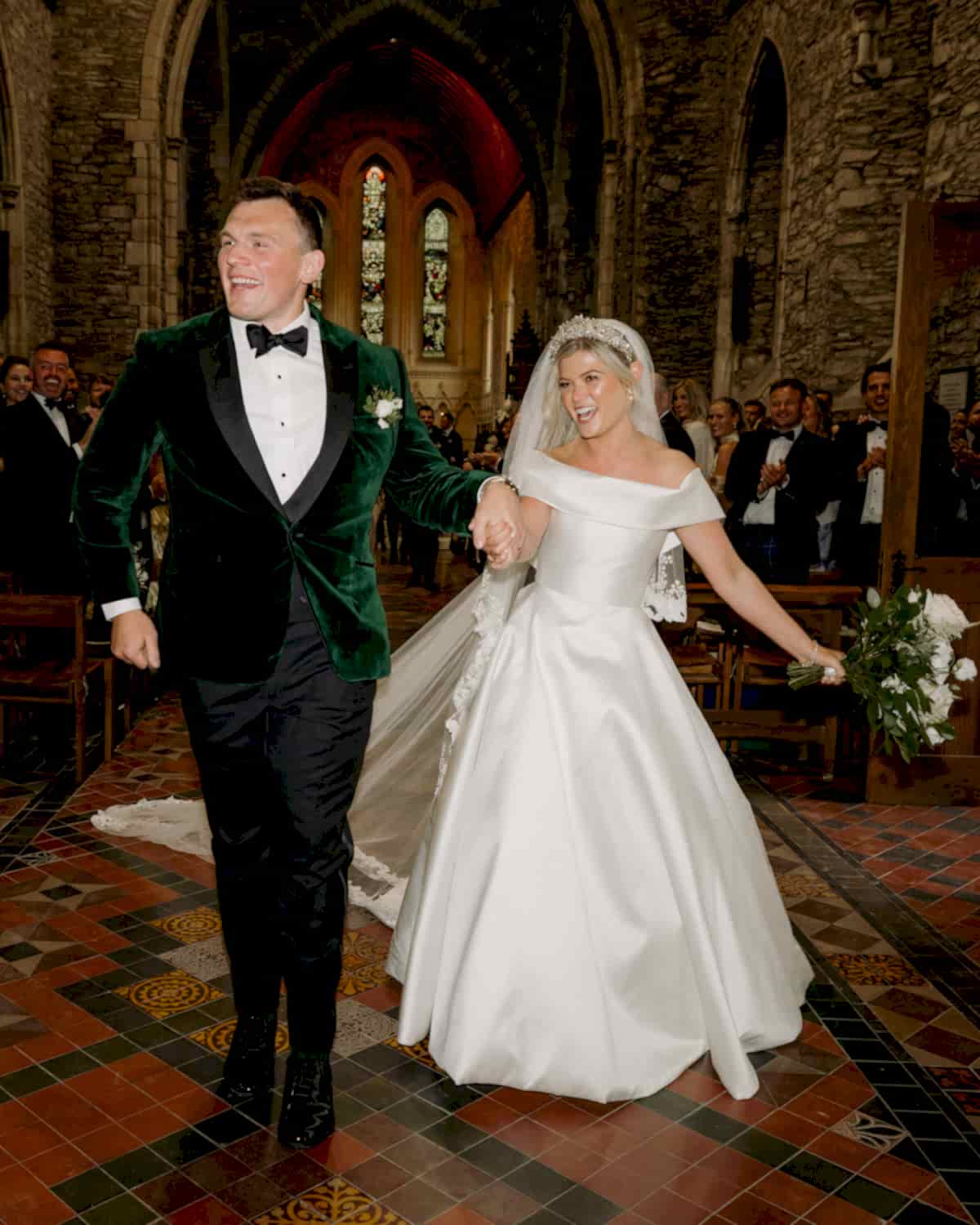 Phillipa_Lepley_Bride_Alex_Corseted_Couture_Timeless_Off_The_Shoulder_Satin_Wedding_Dress_and_Hand_Embroidered_Veil