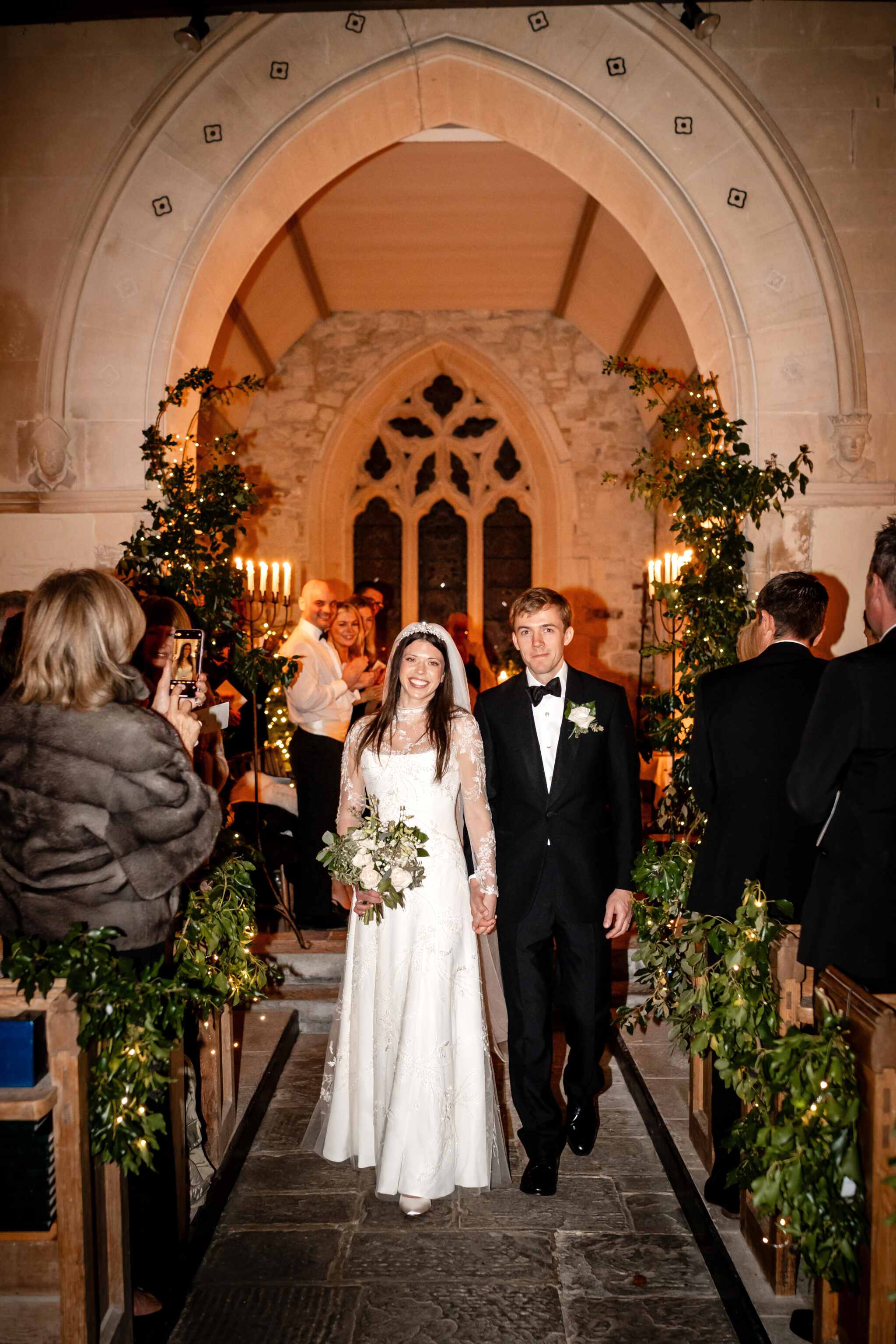 Phillipa_Lepley_Bride_Georgina_New_Years_Eve_Wedding_Bespoke_High_Neck_Embellished_Wedding_Dress_With_Long_Sleeves