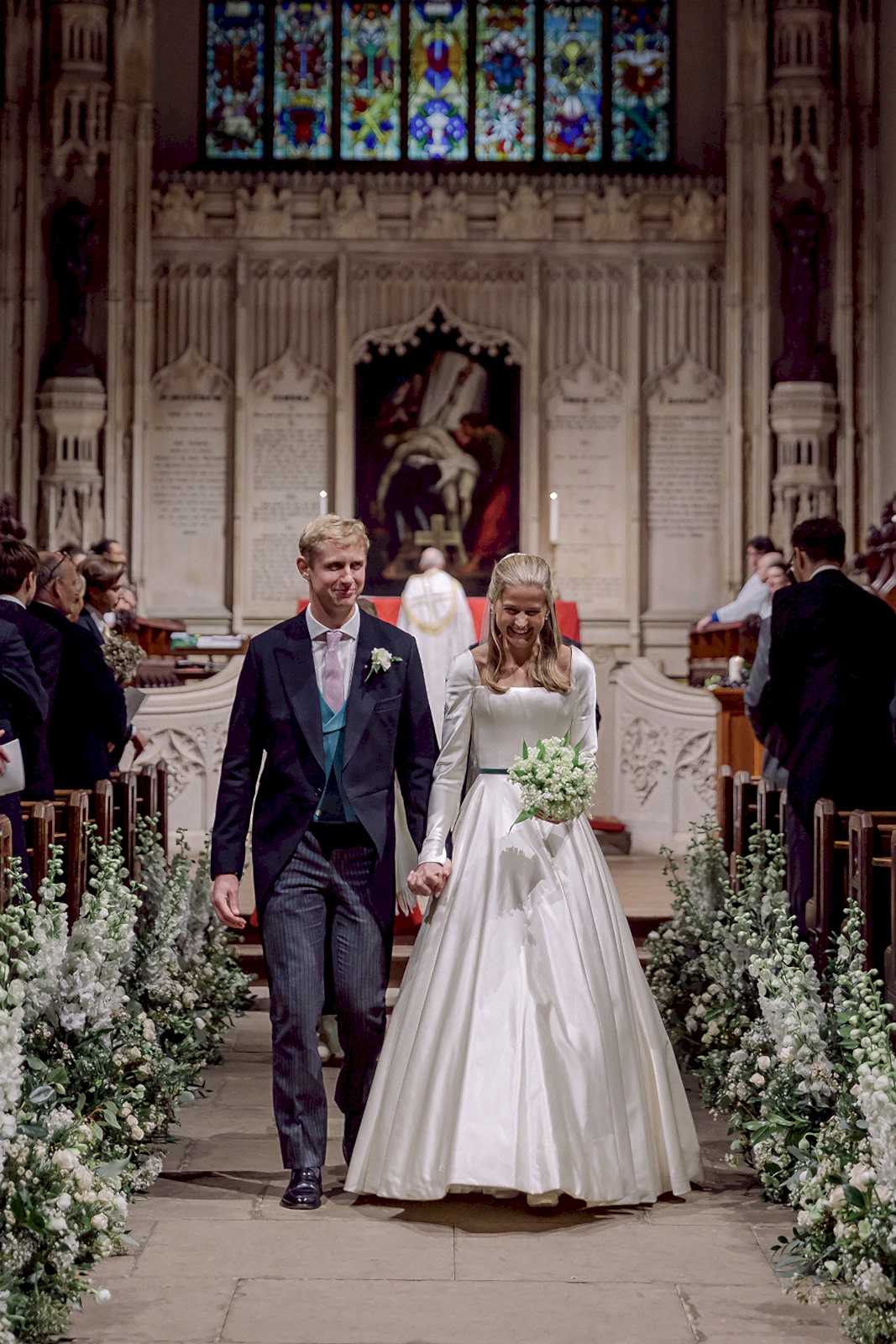 Phillipa_Lepley_Bride_Olivia_Bespoke_Ivory_Italian_Duchess_Satin_Wedding_Dress_Winter_Church_Wedding_Hand_Embroidered_Veil