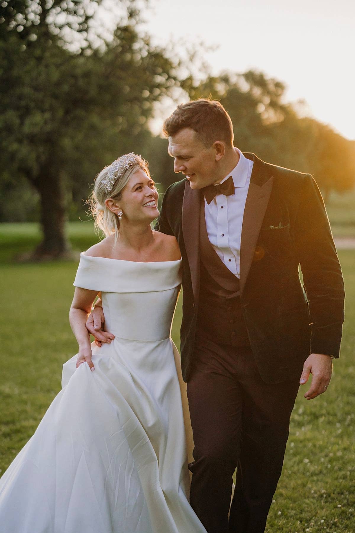 Phillipa_Lepley_Bride_Alex_Corseted_Couture_Timeless_Off_The_Shoulder_Satin_Wedding_Dress_and_Hand_Embroidered_Veil