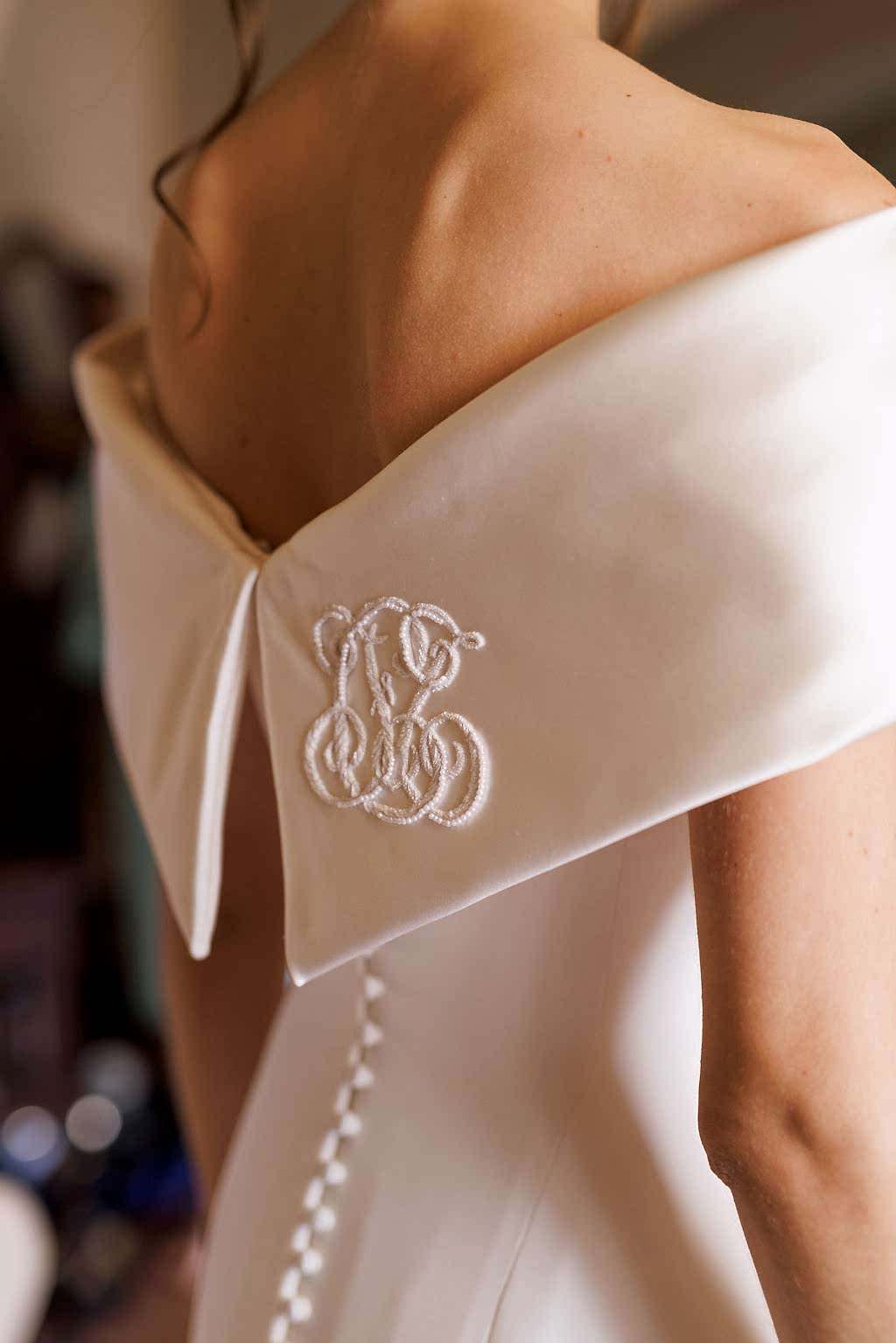 Phillipa_Lepley_bride_Tatiana_Silk_Crepe_and_Duchess_Satin_Wedding_Dress_Bespoke_Personal_Embroidery_Tuscany_Italian_Wedding