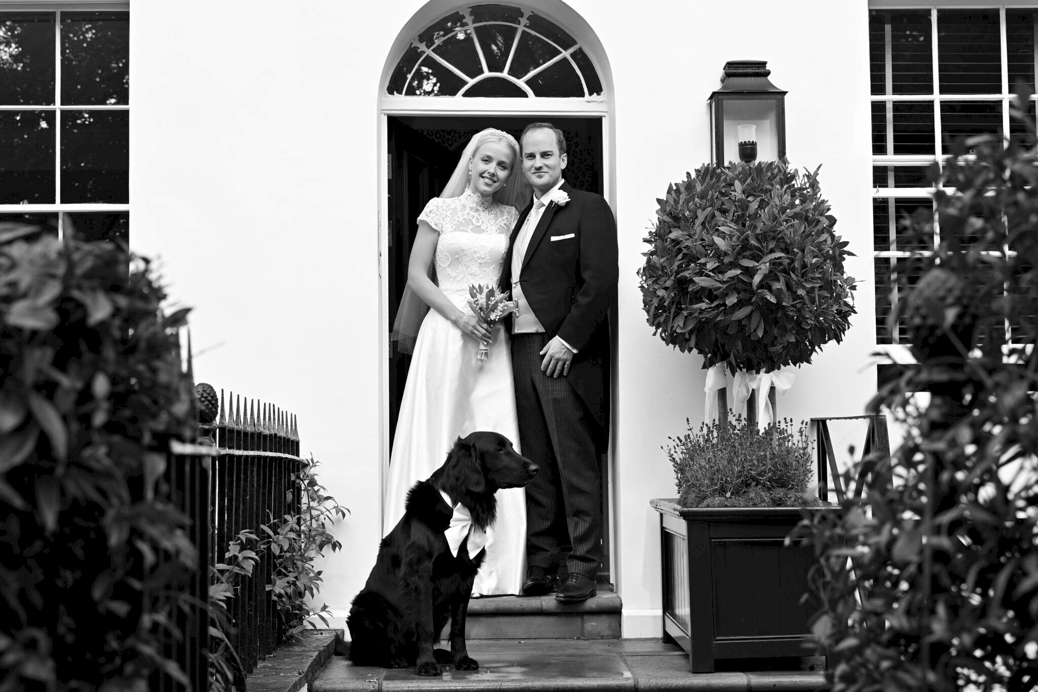 Phillipa_Lepley_Bride_Amelia_Strapless_Satin_Wedding_Dress_With_Detachable_Lace_High_Neck_Top_And_Silk_Tulle_Veil_London_City_Wedding