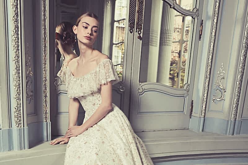 Phillipa-Lepley-Couture-Wedding-Dress-London-UK-Designer-Bespoke-Couture-Vienna-Swiss-Meadow-Floral-Colored-Embroidered-Tulle-Wedding-Gown-Open-Back-Top-Long-Train-Corset-Floral-Boho-Top